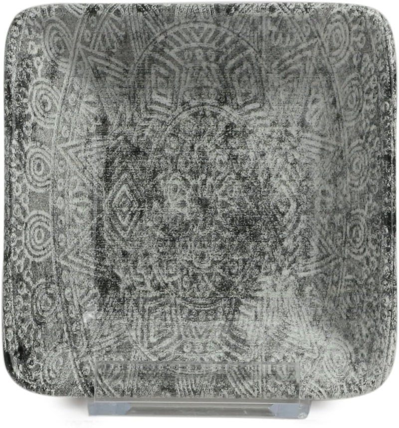 EDESSA Ginko Square Deep Bowl - 12cm - Versatile Porcelain Ceramic Serving Bowl - Image 2